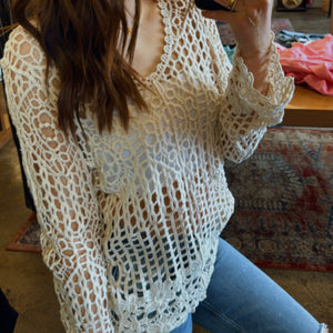 Shell Beach Crochet Top