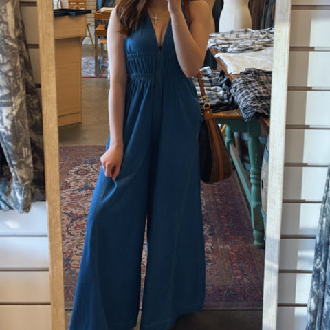 Good To Get Away Athletic Flared Jumpsuit