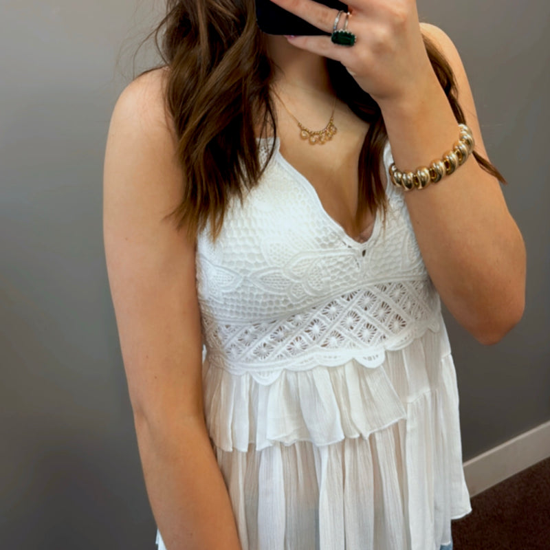 Feels Like Summer Crochet Lace Bralette Top