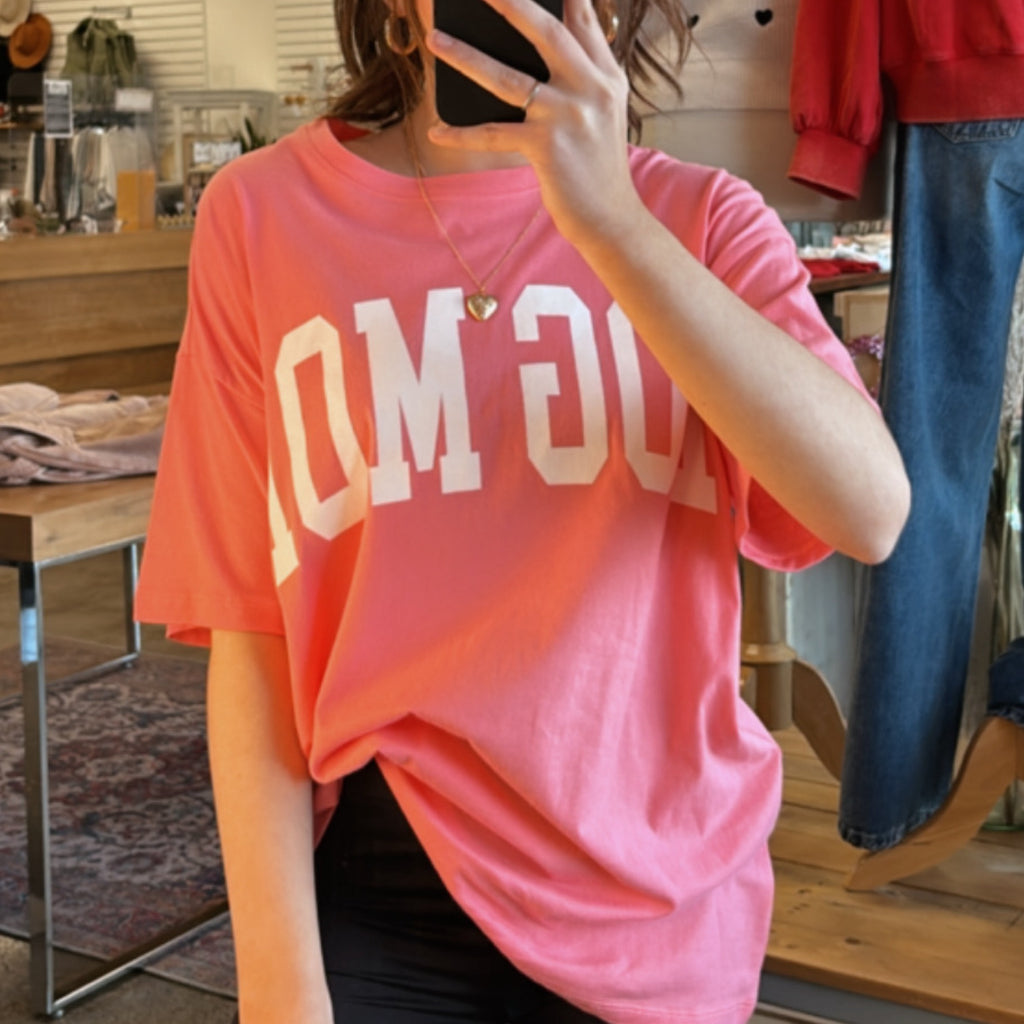 Dog Mom Oversized Graphic Tee