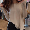 A Great Day Waffle Henley Top Beige
