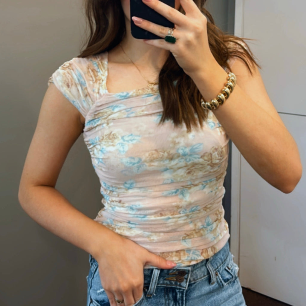 Sunset Double Layer Mesh Top