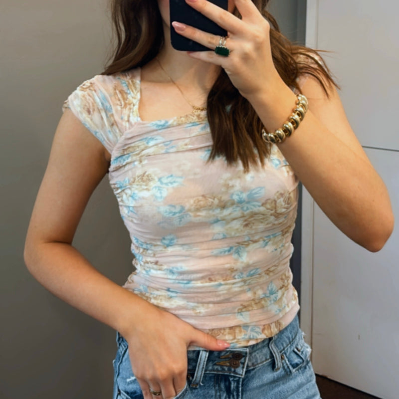Sunset Double Layer Mesh Top