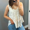 Keep It Crochet Tank Top Beige