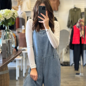 Heart To Heart Chambray Jumpsuit