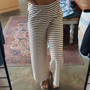 Bayside Striped Set Brown