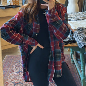 Hanna Flannel Shirt Red