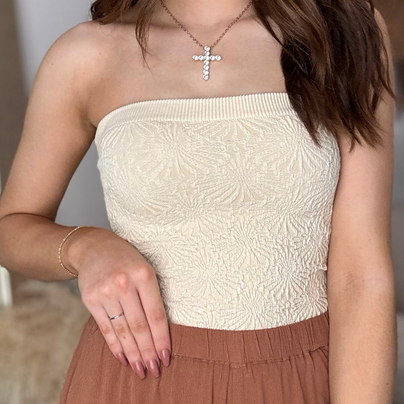 Dream Girl Tube Top Cream