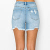Mom Fit Distressed Shorts Light