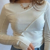 Elevated Basic Detail Top White