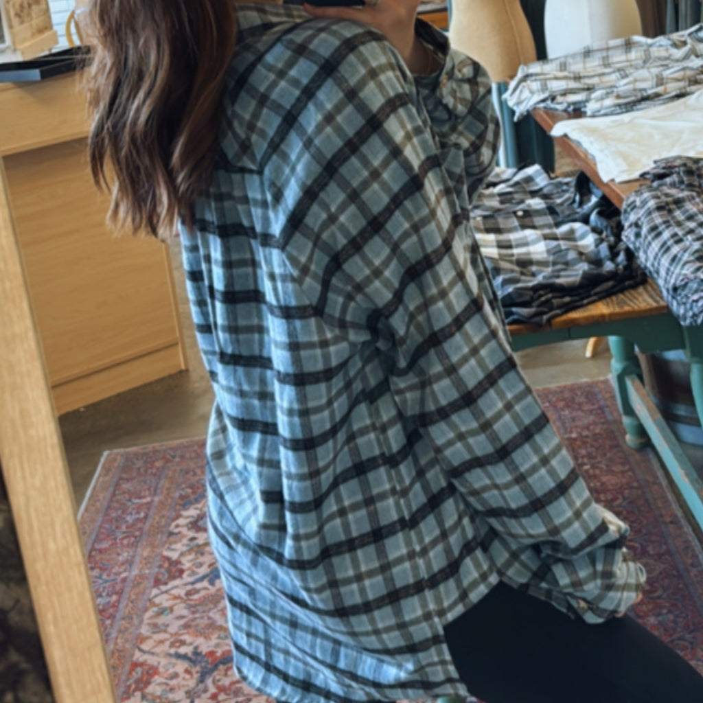 Abri  Flannel Shirt Sky