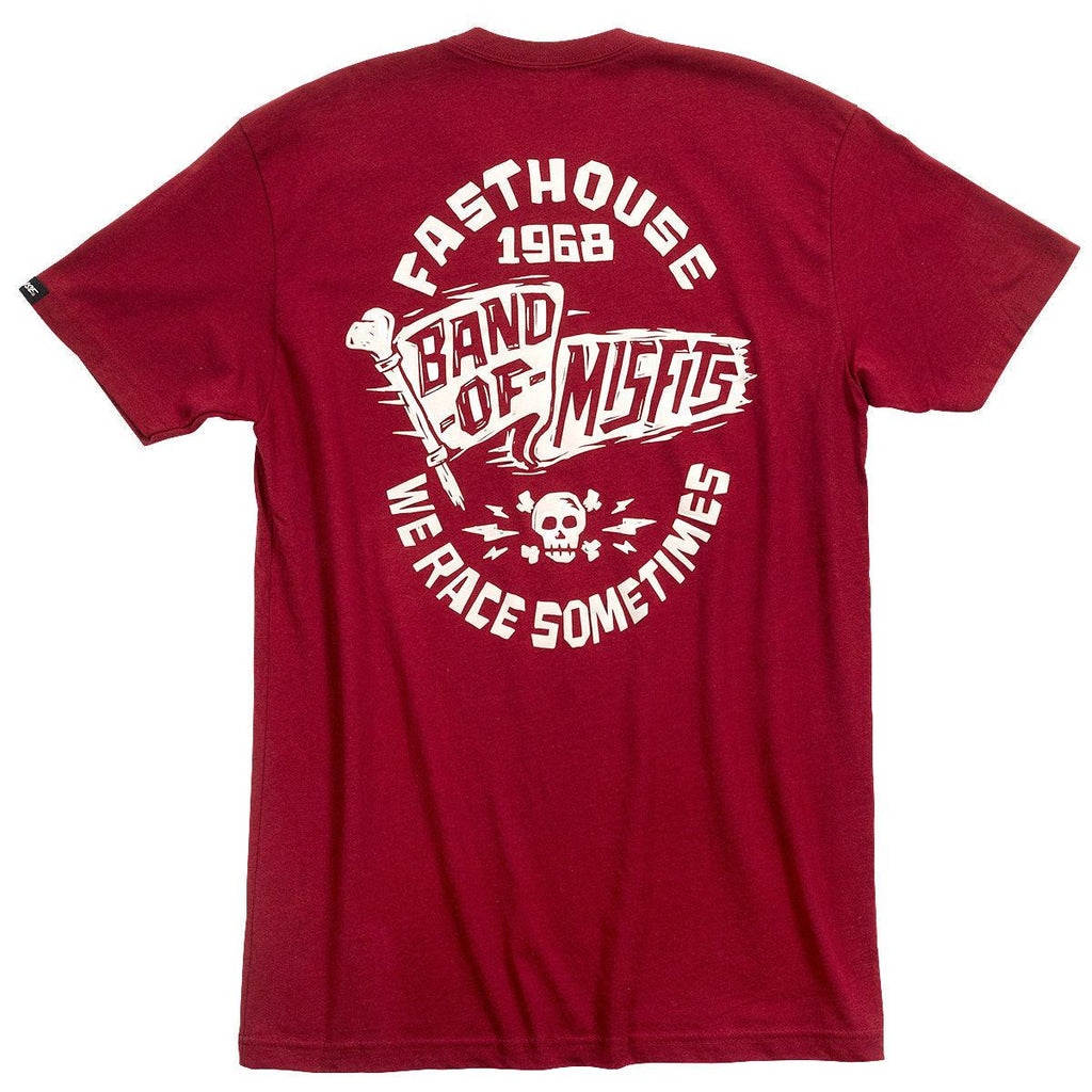 FASTHOUSE MARAUDER TEE CARDINAL