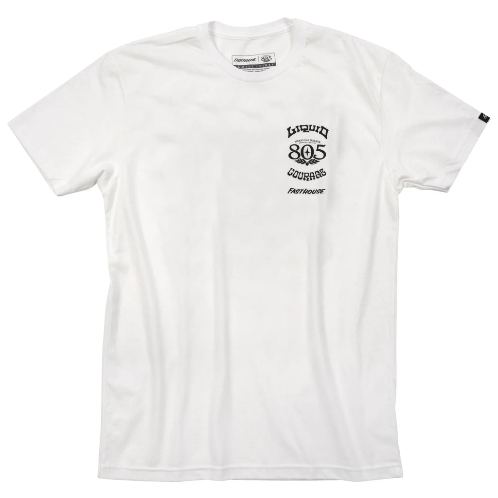 FASTHOUSE LIQUID COURAGE SS TEE WHITE