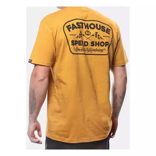 FASTHOUSE WEDGED SS TEE VINTAGE GOLD