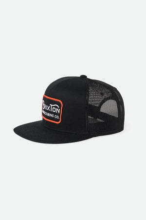 BRIXTON GRADE HP TRUCKER HAT BLK/ORN/WHITE