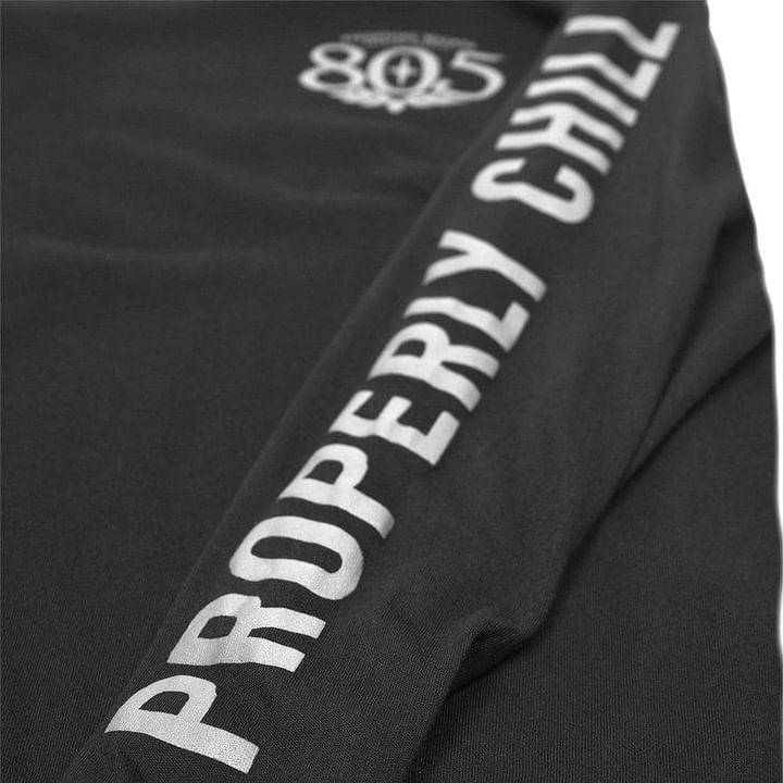 805 Premier Properly Chill LS Tee Black