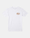 RVCA Oval Scrirt SS Wht