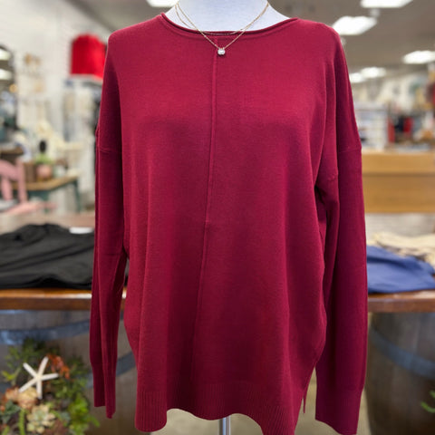 Santa’s Coming Striped Crew Neck Sweater