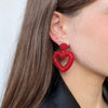 Rhinestone Chain Dangle Earrings