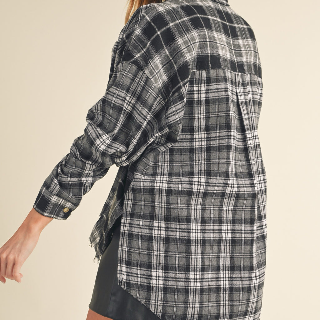 Noelle Flannel Shirt Black