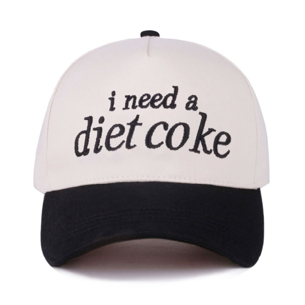 I Need A Diet Coke Canvas Cap Black