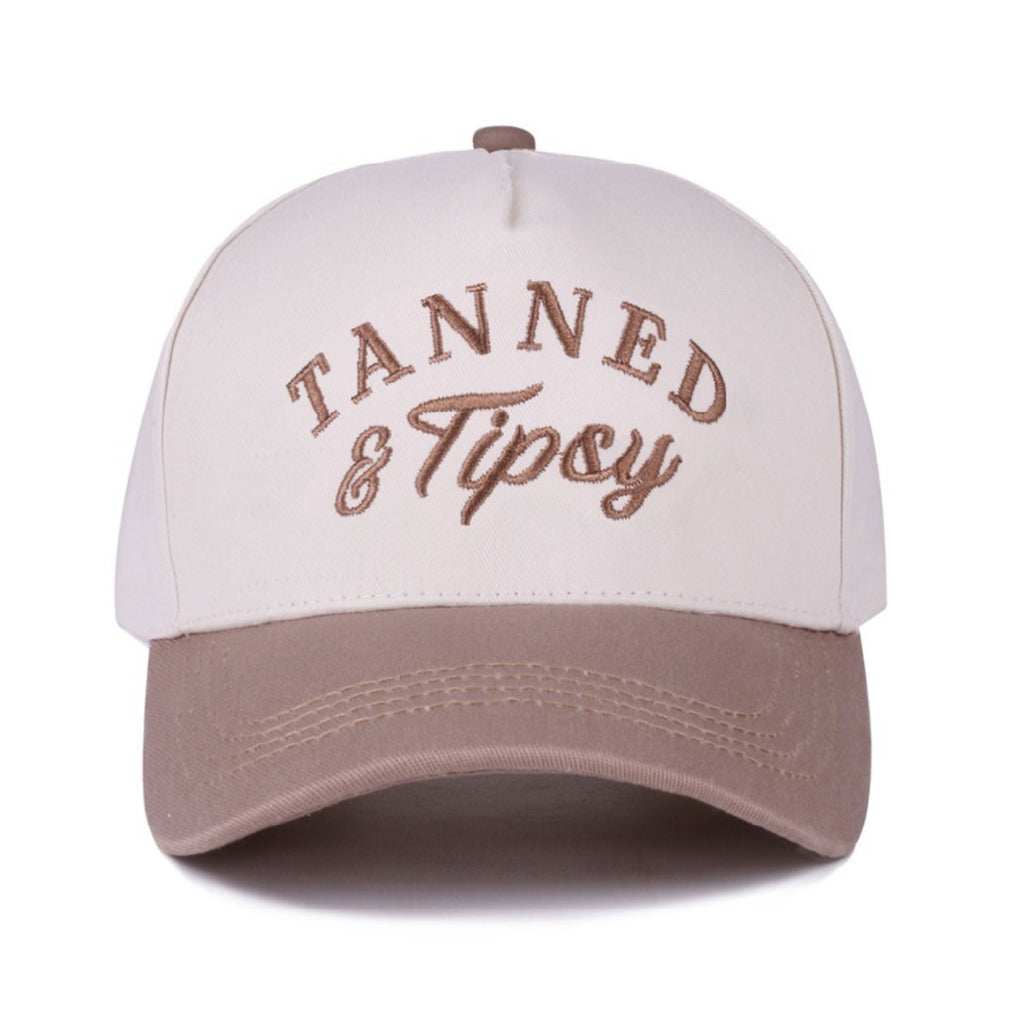 Tanned And Tipsy Canvas Cap