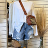 You Know Ribbed Dolmen Sleeve Top