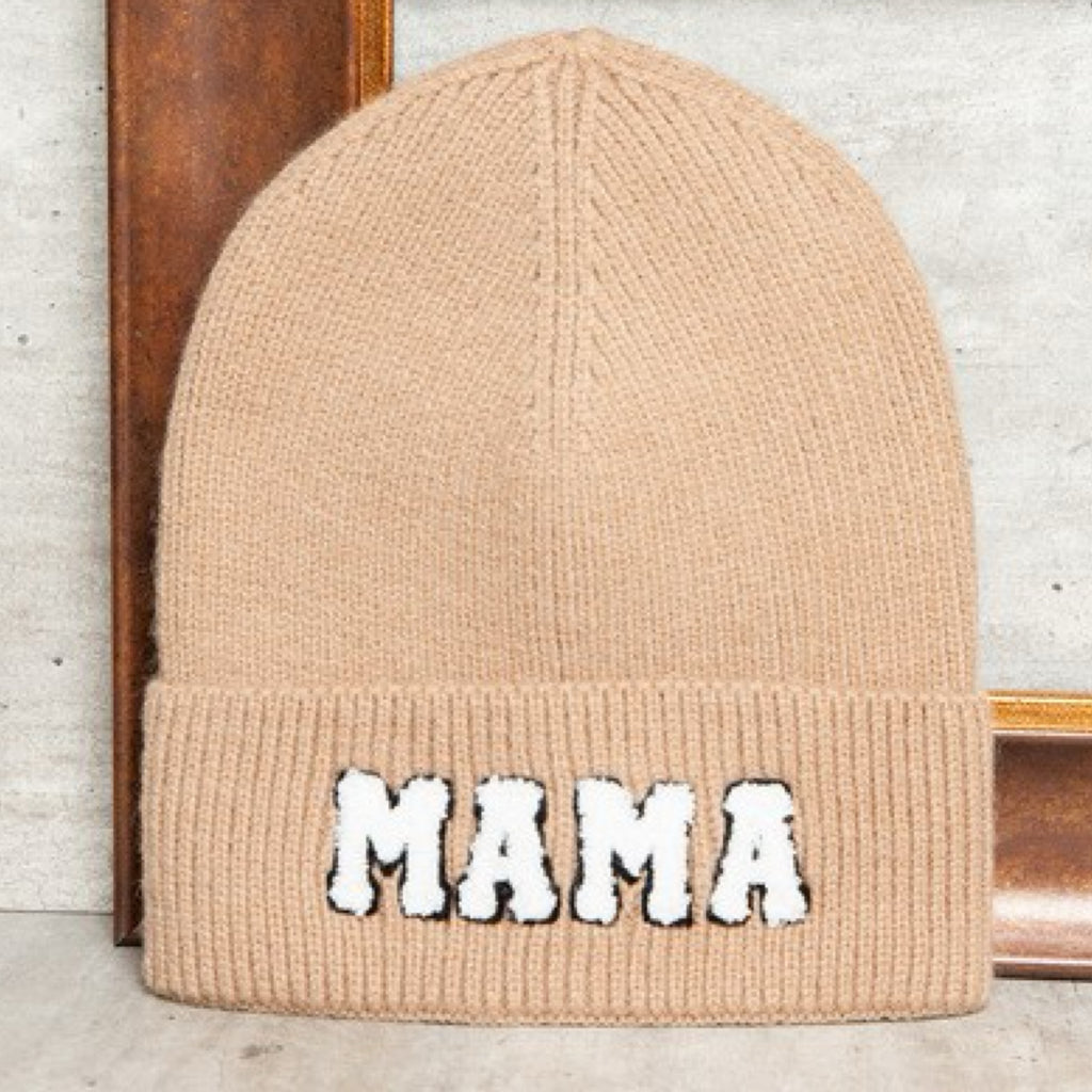 Mama Embroidered Beanie