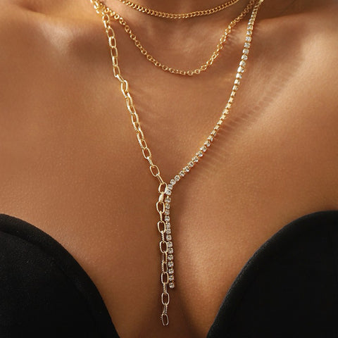 Two Layer Minimalist Chain Necklace