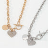 Heart Pendant Toggle Necklace