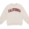California Crew Neck Sweatshirt Cream