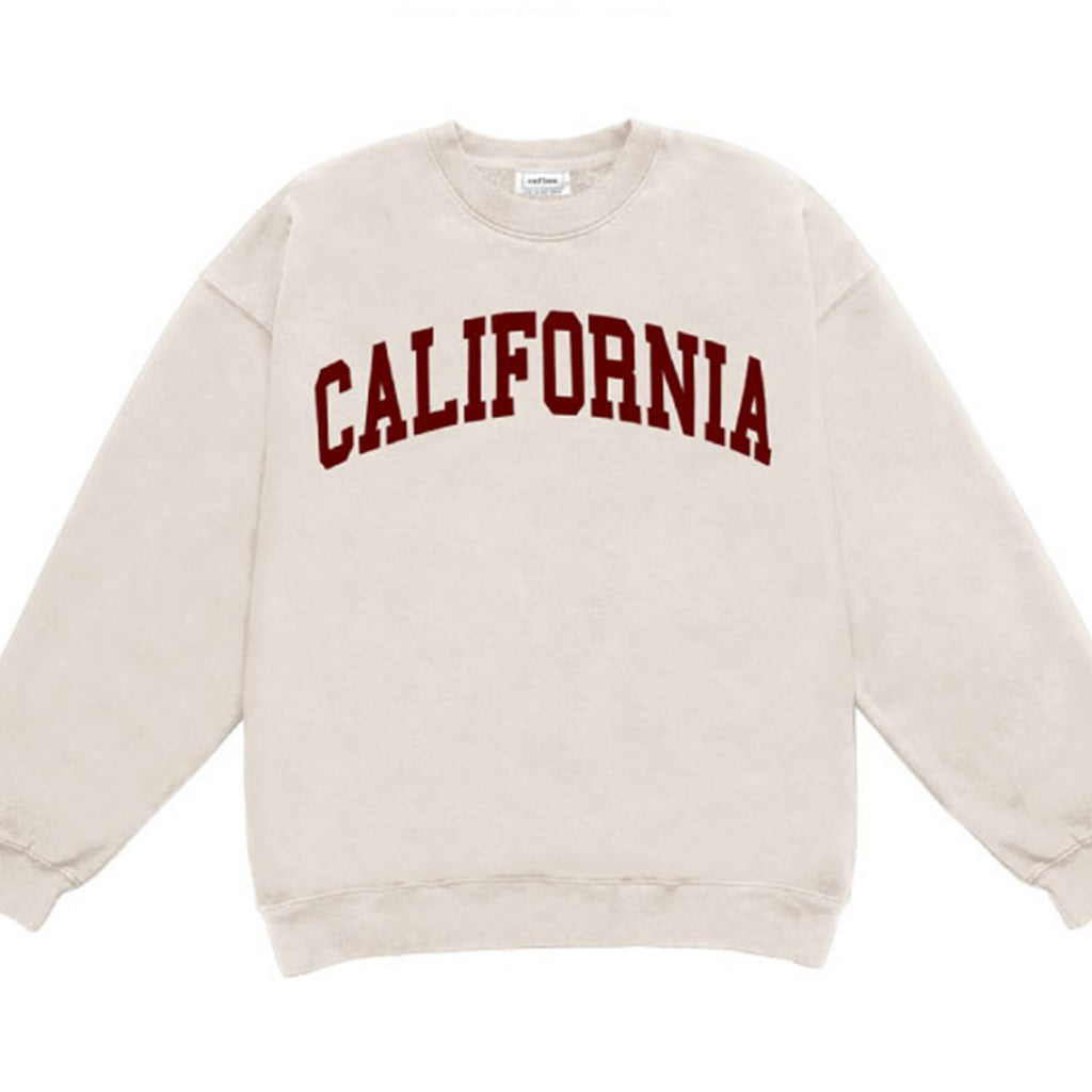 California Oversized Sweater Beige