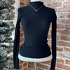 Katie Ribbed Knit Sweater Black