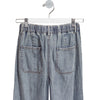 Just Me Wide Leg Drawstring Denim Pants