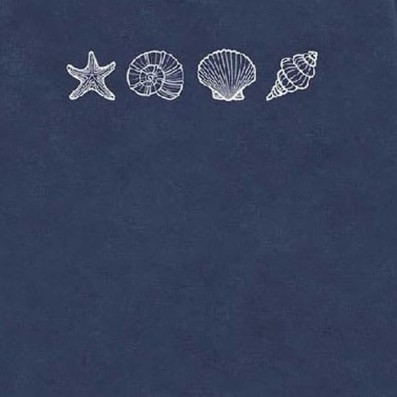 By The Sea Seashell Embroidered Sweatshirt Navy