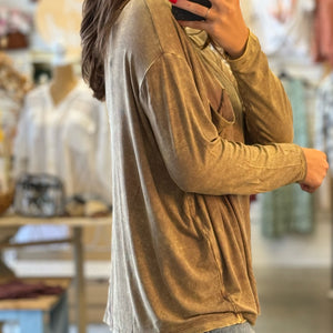 So You Say Washed Ribbed Top