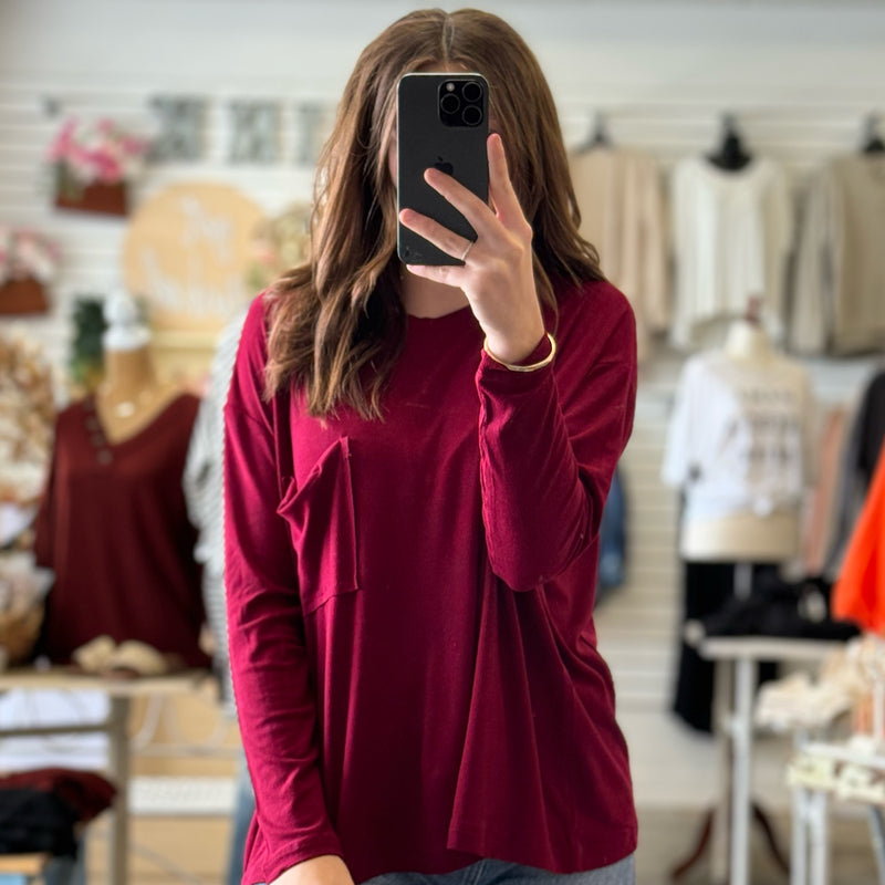 Why Can't You Ribbed Long Sleeve Top