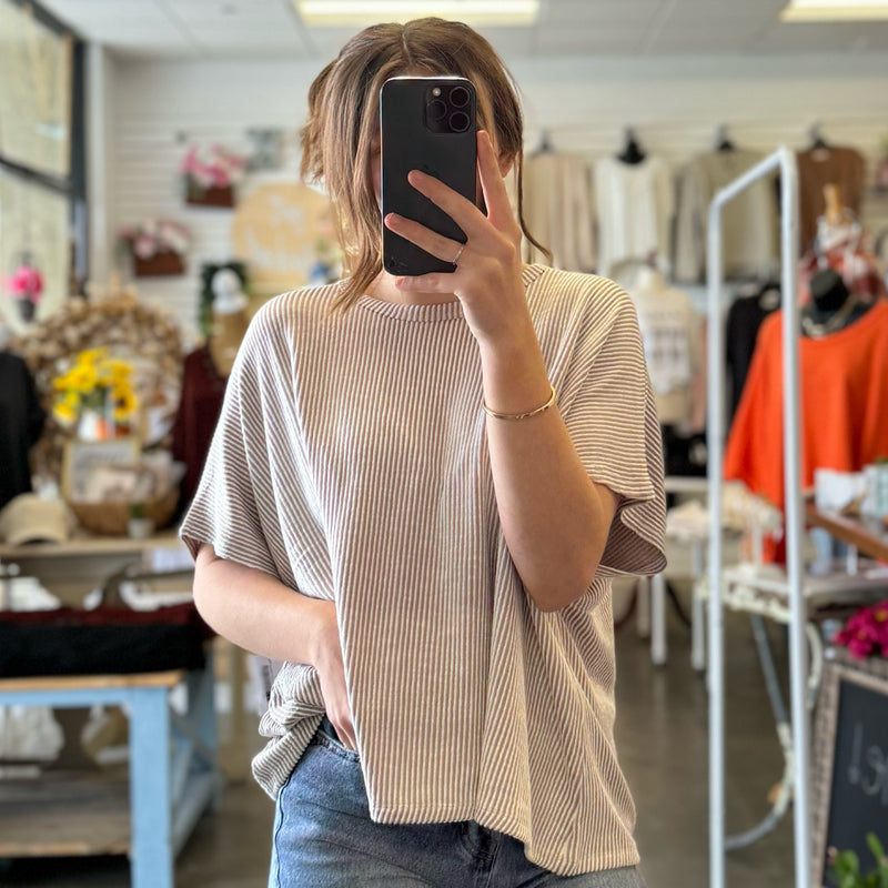 Lovely Day’s Oversized Ribbed Top