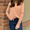 Always And Forever Open Stitch Sweater Beige