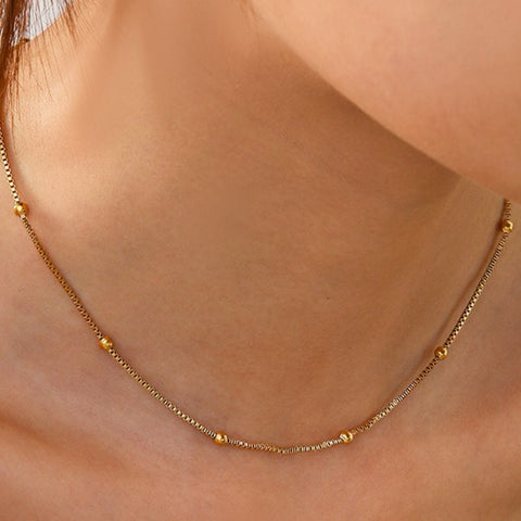 Chain Link Statement Necklace Set