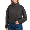 So Me Scuba Half Zip Pullover Black