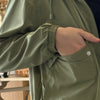 Good To Get Away Cropped Windbreaker Green