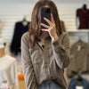 Elaine Long Sleeve Corduroy Top Olive