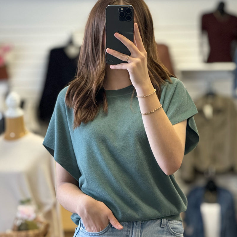 Best Bet Round Neck Sweater Top