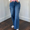 Kimmy Wide Leg Straight Jeans