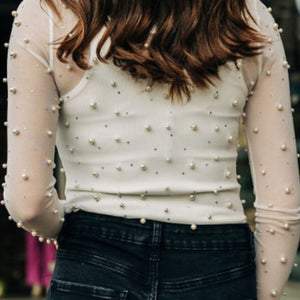 Pretty In Pearl Bodysuit White