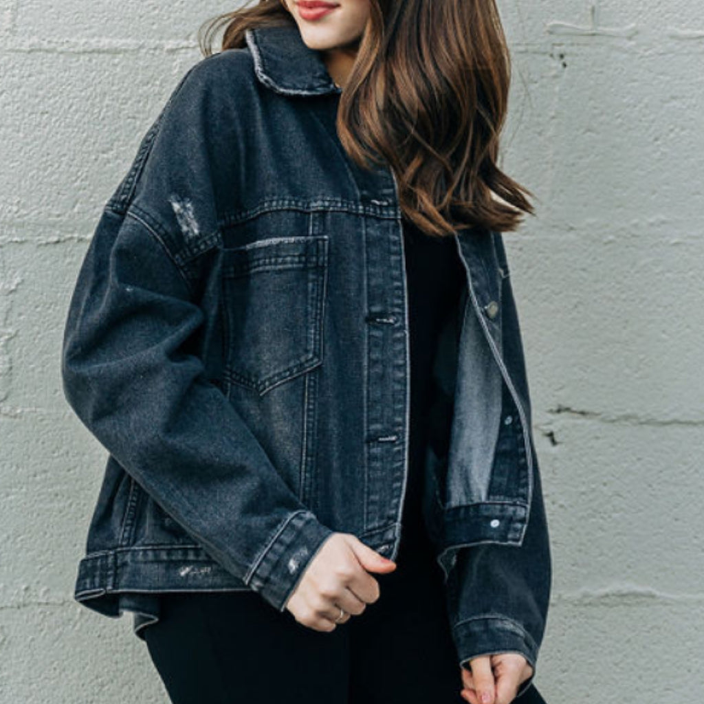 Long Gone Oversized Denim Jacket