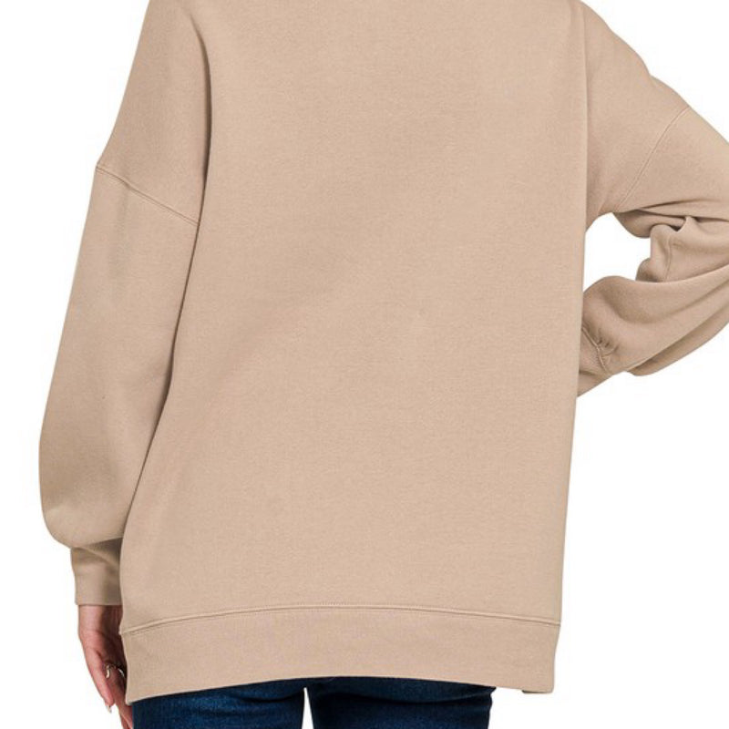 I Can't Forget Hi Low Sweater With Pockets