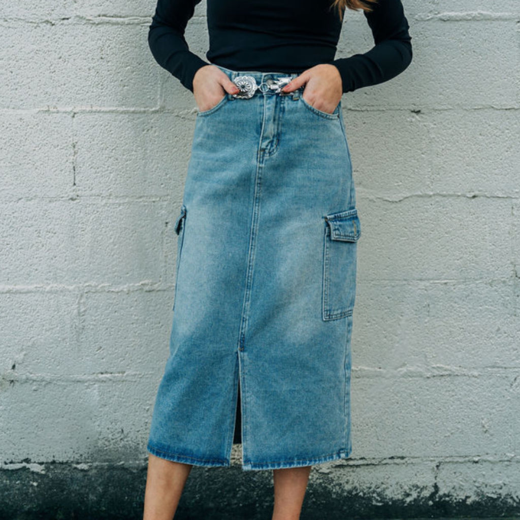 Say You Will Denim Skirt