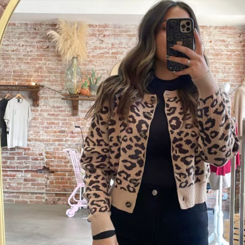 Leopard Print Blanket Scarf